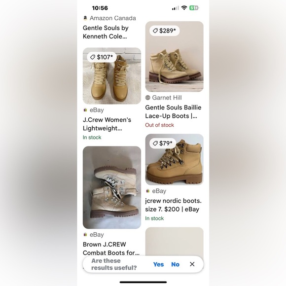 J.Crew Women’s Lightweight Leather Nordic boots - Light Caramel Size 8M - Picture 12 of 13